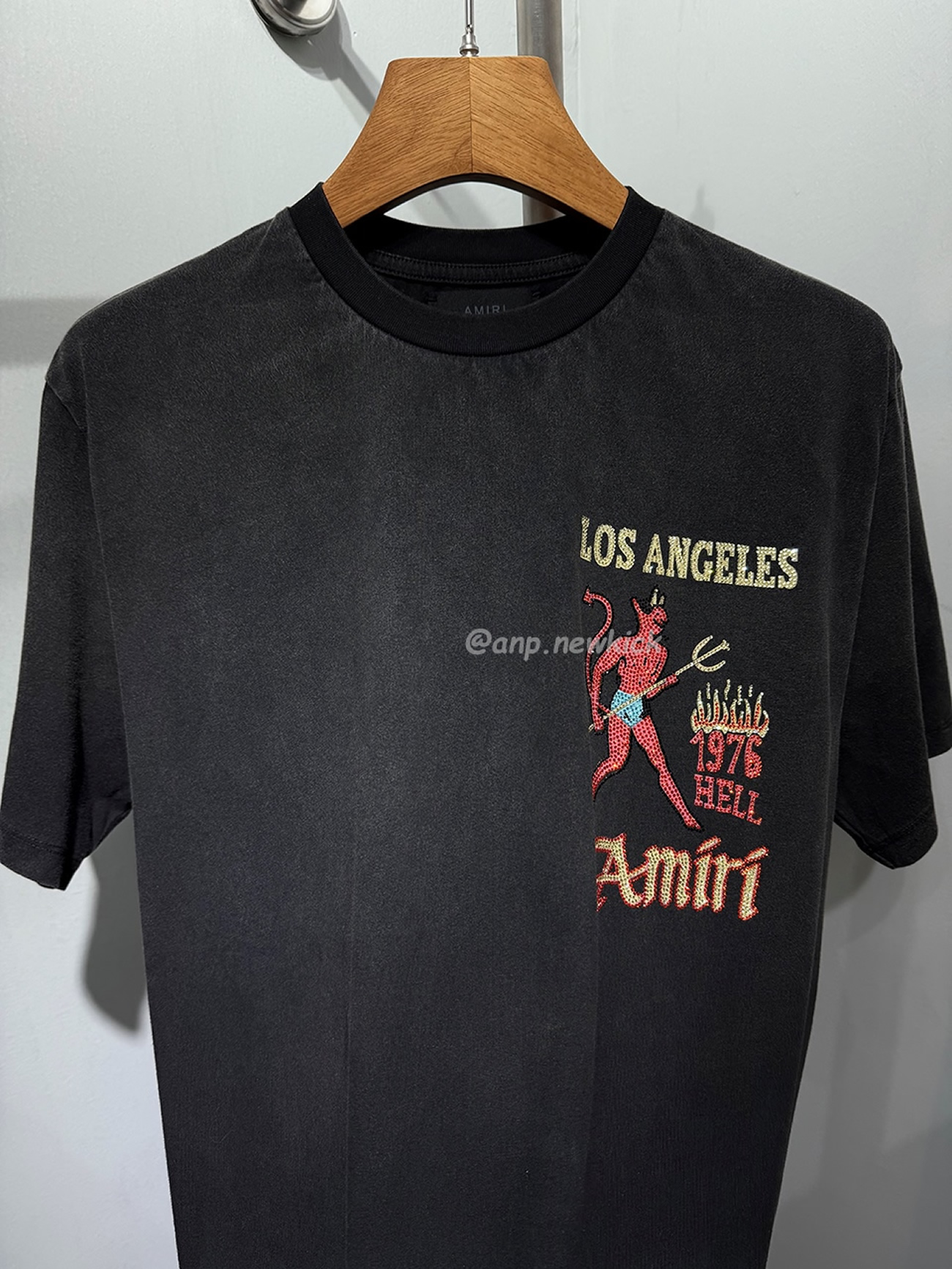 Amiri Cotton Crystal Sinners T Shirt (5) - www.newkick.vip